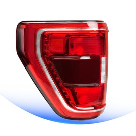 Tail Light Compatible with 2021 2022 2023 Ford F150 XL XLT Halogen Type Taillight w/Blind Spot Rear Turn Signal Brake Lamp Assembly Replacement ML3Z13405C (Left Driver Side)