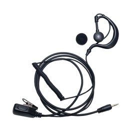 Klykon Earpiece Headset with MIC PTT for Cobra Microtalk CXT195 CX112 ACXT1035r ACXT145 ACXT545 PX650 PX655 RX385 RX685 Walkie Talkie Two Way Radio G Shape,4 Pack