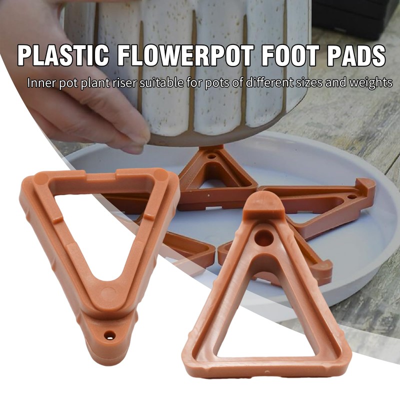 20 Pcs Pot Feet, Risers Toes Triangle Pot Feet, for