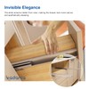 VADANIA 14" Undermount Drawer Slide, Push to Open, Bottom Mounted