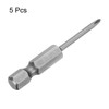 sourcing map 5pcs #00 Phillips Screwdriver Bit PH00 1/4" Hex
