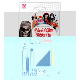 WIDMANN ? Makeup Set for fancy dress Unisex-adult, White/Black, One Size, 4012B