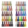 10 Gamas Gel Semipermanente Jr 6pz De 15 Ml Cuadrada