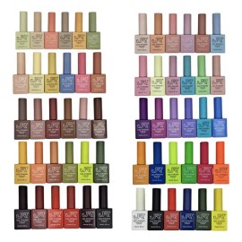 10 Gamas Gel Semipermanente Jr 6pz De 15 Ml Cuadrada                                                                                                  