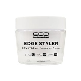 Eco Style Krystal Styling Pomade with Pineapple & Coconut – Lightweight Hold, Shine & Frizz Control, 3 oz
