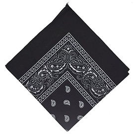 National Cotton Paisley Bandana Double Side Head Wrap Scarf Wristband Neckerchief by