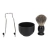Men Beard Shave Set Brush Stand Foam Bowl Beard Brush