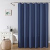 OVZME Zora 84 Inch Shower Curtain Set with 12 Plastic