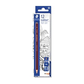 STAEDTLER 110-HB Tradition Graphite Pencil for Drawing & Sketching - HB (Box of 12)
