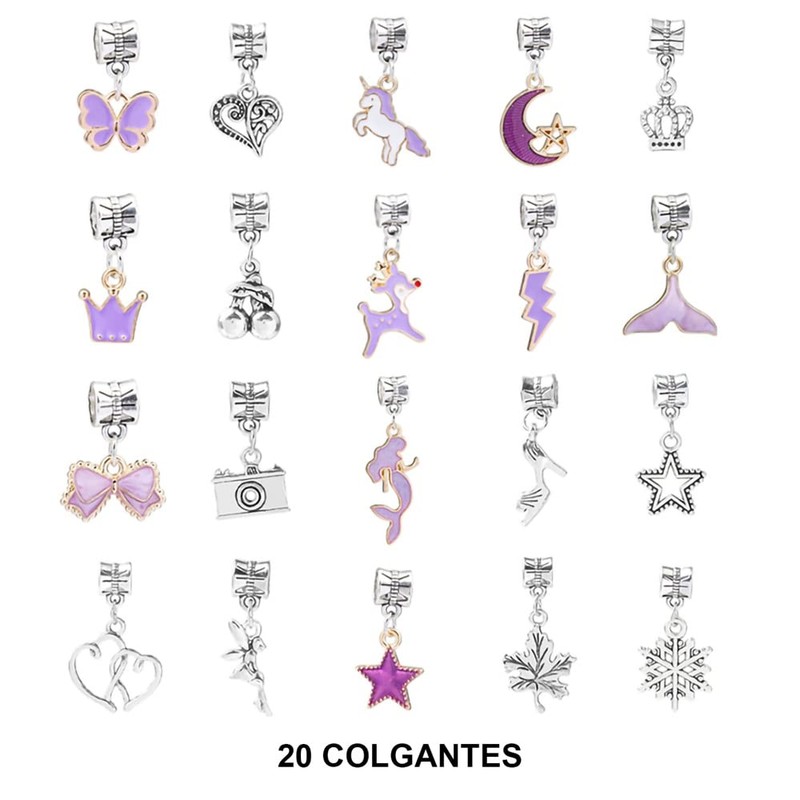 Meryado Pulsera con cuentas de cristal，Kit de Fabricación de Pulseras，