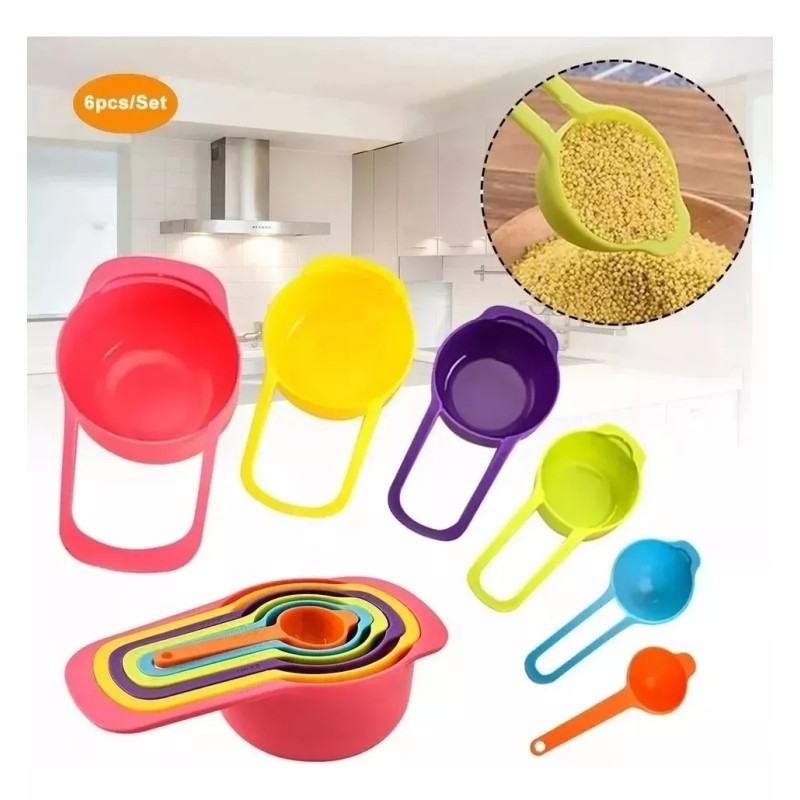 ML 1 Bascula Cocina + Set De Tazas Medidoras Repostería