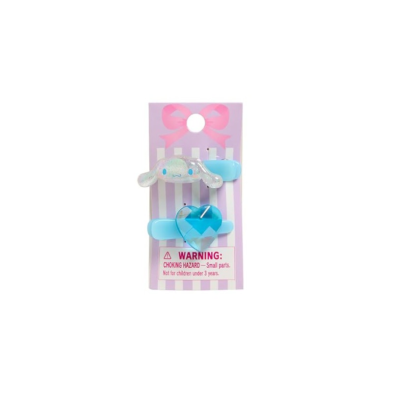 Sanrio 176907 Mini Hair Clips, Set of 2, Cinnamon Roll
