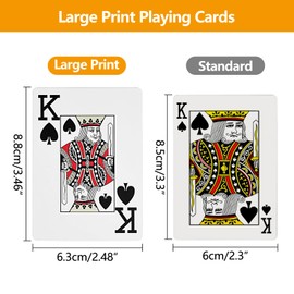 MABAHON 2 Pack Plastic Playing Cards, Deck of Cards, for Blackjack, Euchre, Texas Hold'em Card Premium Poker Card, Waterproof Playing Cards (Silver and Gold)