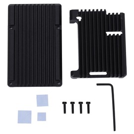 Motherboard Shell Box Black Aluminium Alloy Fit for RaspberryPi 3 Model B 2b/3b+