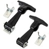 COOLOGIN Rubber Hood Latch -2 Pack Elastic Rubber Flexible T-Handle
