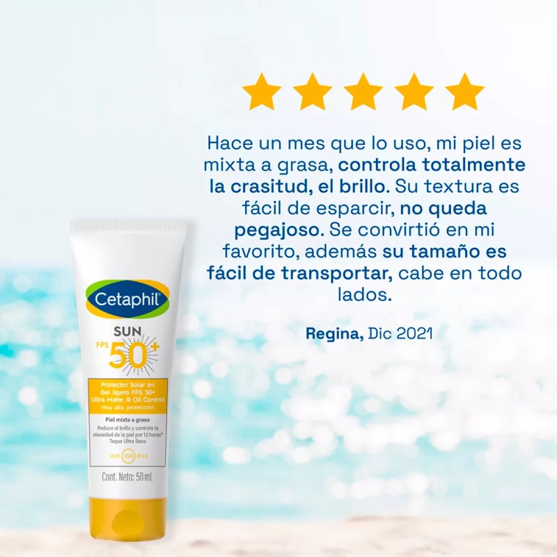 Protector Solar Oil Control Con Fps 50 Cetaphil Sun 50