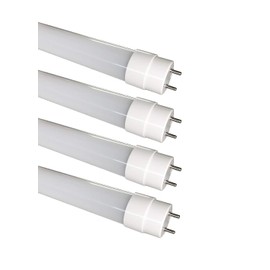 (4-Pack) Fulight Ballast-Bypass & 12-30V DC LED F15T8 Tube Light (Rotatable)-18-Inch (17-3/4 Inches Actual Length) 1.5FT 7W(15W Equivalent), Daylight 6000K, Double-End Powered, Frosted Cover -for RV