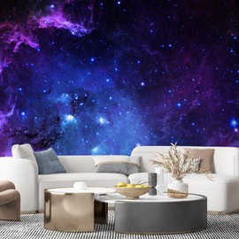 SIGNFORD Wall Mural Galaxy Removable Wallpaper Wall Sticker for Bedroom Living Room - 100x144 inches