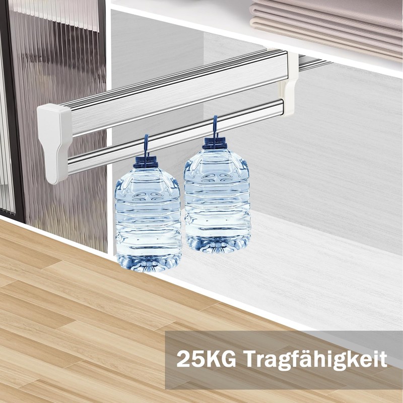Extendable Telescopic Wardrobe Rail 292 mm