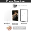 MFoffice 5x7 Picture Frame,Color Acrylic Photo Frame, Wall & Tabletop