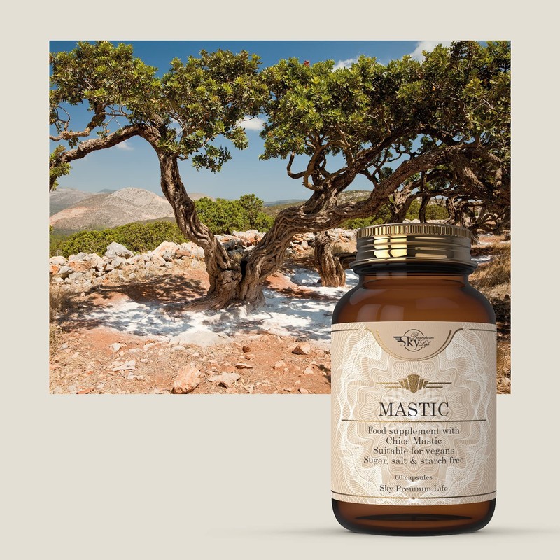 Sky Premium Life Chios Mastic Food Supplement (60 Capsules)