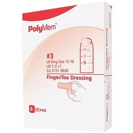 PolyMem Finger/Toe Dressing, Size 3