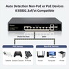 Ztyuav 12-Port Full Gigabit Unmanaged PoE Switch with 8 PoE+
