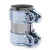 PWGHWG Exhaust Clamp 55 mm Double Clamp Exhaust Pipe Connector