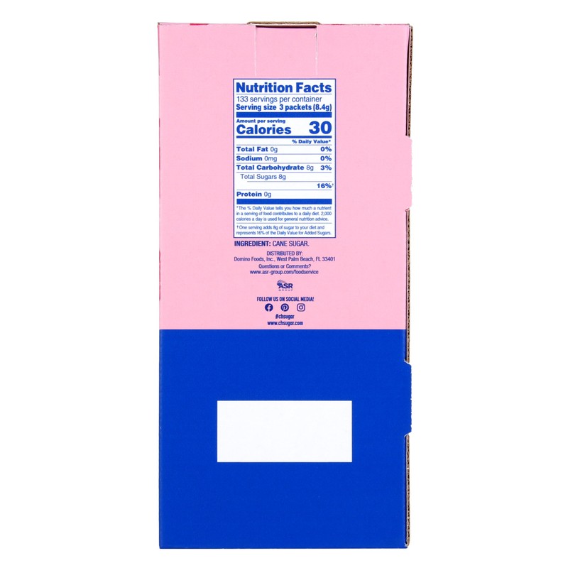 C&H Premium Pure Cane Sugar Packets, 0.10 Ounce (2.8 Gram)