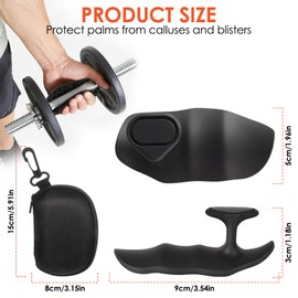 Lhdfyqt 2 Paar Anti Rutsch Gym Grips, Zughilfen Grip Pads, Silikon Workout Gym Handschuhe, Herren und Damen Klimmzuggriffe Grip für Crosstraining, Gymnastik, Hantelheben, Fitness Zubehör