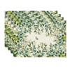 Artoid Mode Eucalyptus Butterfly Spring Placemats Set of 4, 12x18