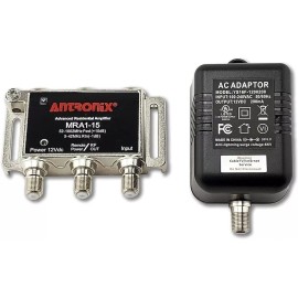 ANTRONIX MRA1-15/AC AMP COAXIAL CABLE AMPLIFIER w/ POWER ADAPTER