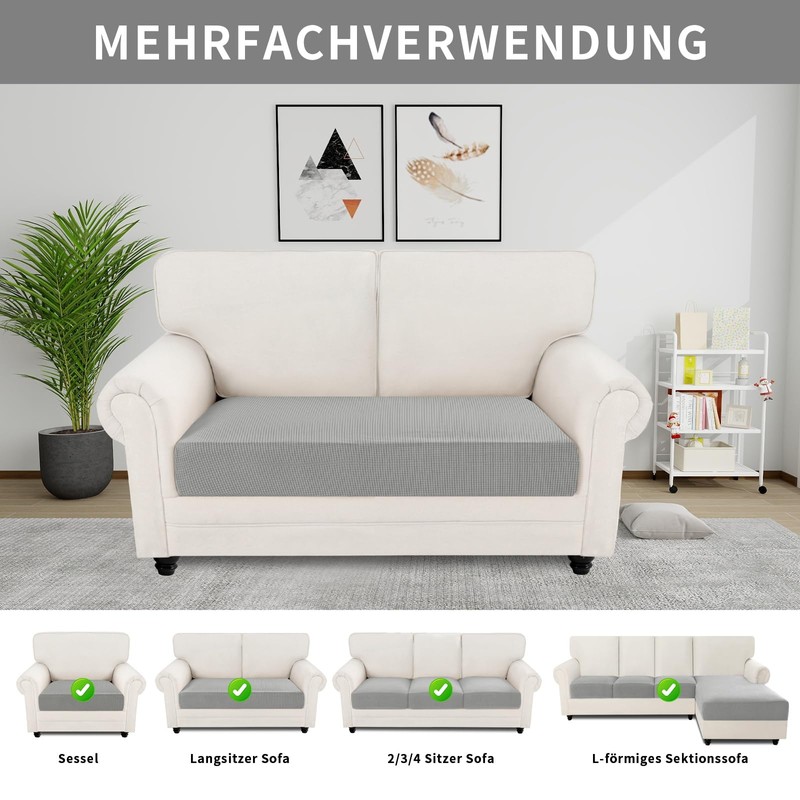 Easy-Going Stretch Sofa Couch Cover 2 Seater, 1 Piece Universal