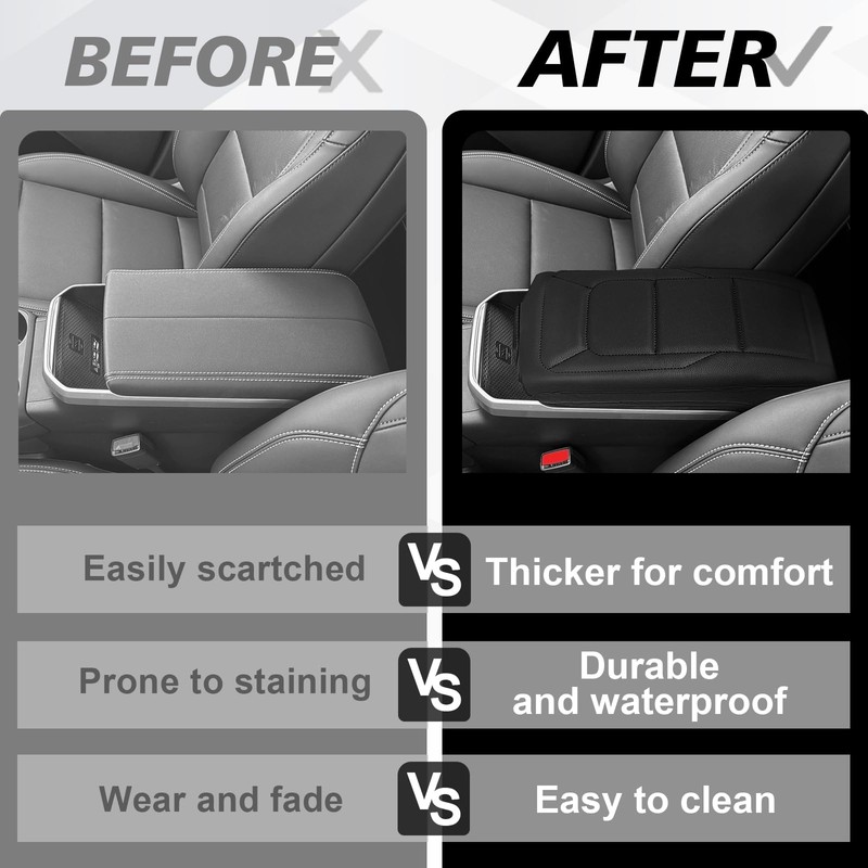 Muslogy Center Console Armrest Cover Compatible with GMC Terrain 2025