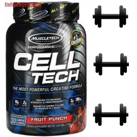 Muscletech, Performance Series, CELL-TECH,   Fruit Punch, 3.00 lbs EXP: 01/2026