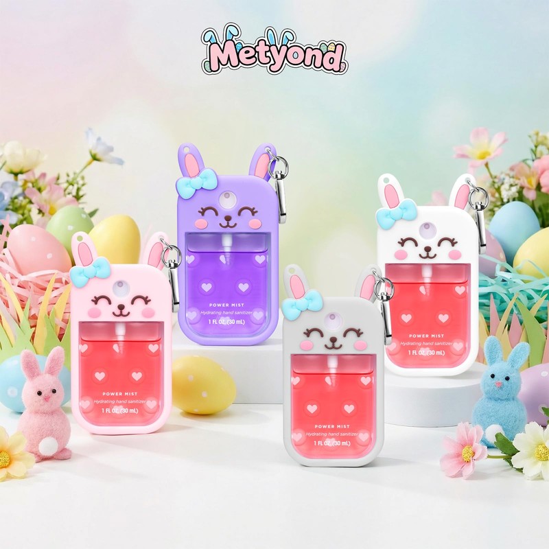 Metyond Rabbit Silicone Case for Touchland Hand Sanitizer Spray with