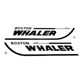 Boston Whaler ORIGINAL Black OEM vinyl decal 28”