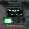 Nilight 8PCS Led Strobe lights 12LED Green white Emergency Light