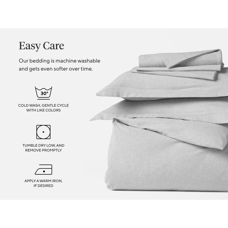 Coyuchi Cloud Brushed Organic Flannel Sham (Standard, Alpine White)