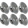TunaMax (6 Pack) 3/4" IPS Fire Sprinkler Head Escutcheon Cover Plate Standard Cover Ring Chrome