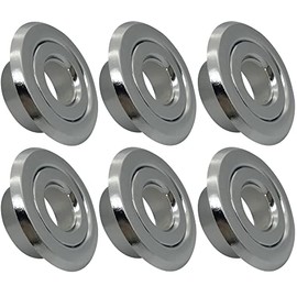 TunaMax (6 Pack) 3/4" IPS Fire Sprinkler Head Escutcheon Cover Plate Standard Cover Ring Chrome