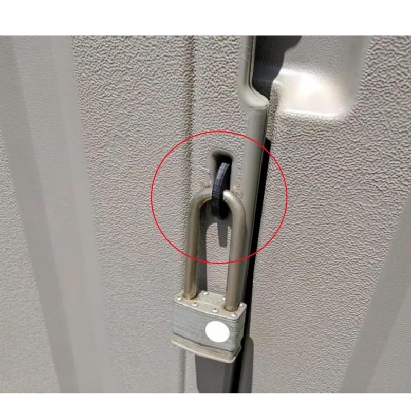 Newly Upgraded Outdoor Resin Shed Hasp Latch Fit for Rubbermaid
