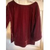 Soft Surroundings NWT!!!! Soft Surroundings Aria Velvet Tunic in Cabernet