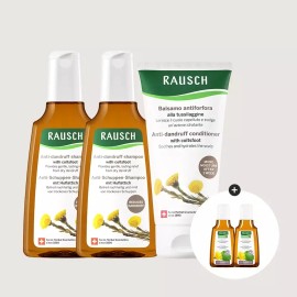 Lush [라우쉬][3개SET] 콜츠푸트 비듬각질 두피 가려움 샴푸 200ml 듀오 컨디셔너 150ml 세트 Lau-shy 3-Piece Set: Cool Foot Dandruff Scalp Itching Shampoo 200ml & Duo Conditioner 150ml Set [Colt's Foot Shampoo 40ml, 2 pieces]