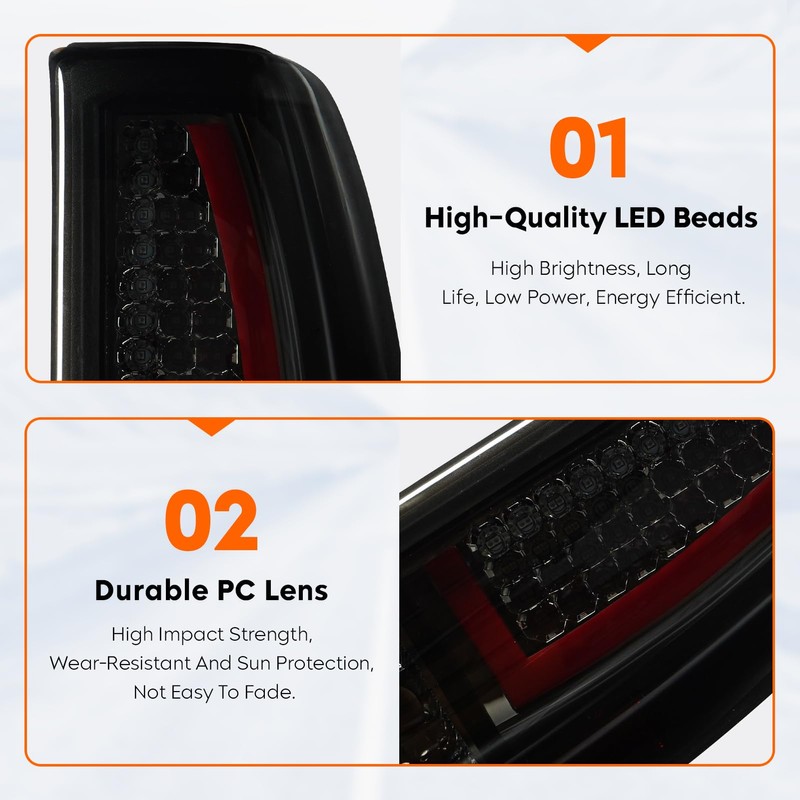 Tail Light + 3rd Brake Cargo Lamp for Chevy Silverado