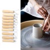 10pcs Stainless Steel Ceramic Flat Wire Carving Scraping Sculpting Tool