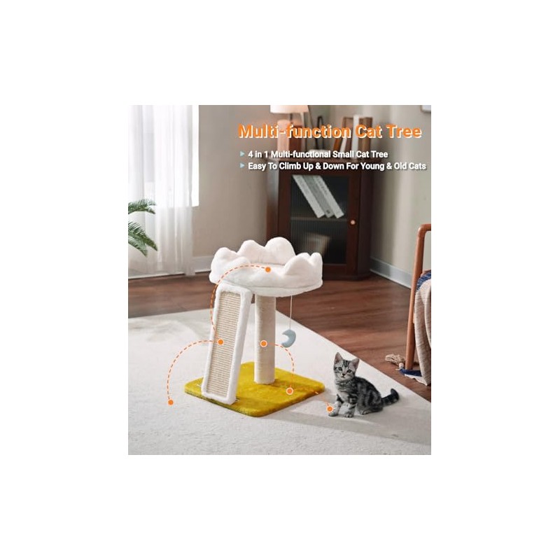 Happi N Pets Cat Tree, Cloud Cat Tower with Soft