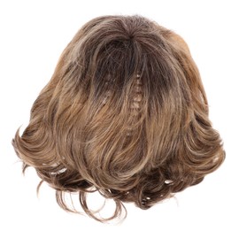 Vaguelly Women Short Curly Wig Realistic Lace Front Fashion Hairdressing Tool Natural Fiber Hair Cover Yellow for Stylish Looks and Everyday Wear