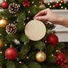 Dupla - 12 Esferas Navideñas Mdf 3mm 11cm Ideal Para