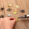 PATIKIL Metal Brad Fasteners, 50 Pcs Mini Brad Split Pins